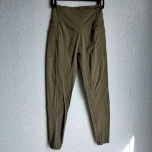 S.T.Y.L.E.‎ Olive Green High-Waisted Leggings Activewear Yoga Gym